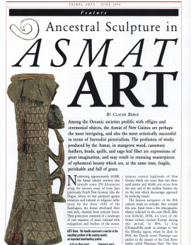 La Sculpture Ancestrale dans l'Art Asmat