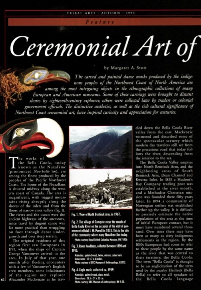 Ceremonial Art of Nuxalk