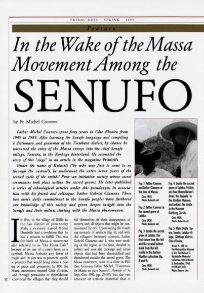 Une suite… à l'aventure de Massa en pays Senoufo
