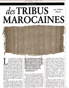 Textiles et Tapis des tribus marocaines