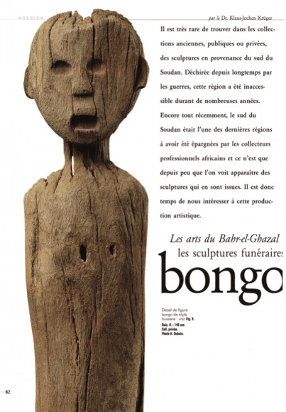 Les arts du Bahr-el-Ghazal les sculptures funéraires bongo et belanda