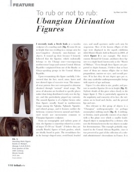 To rub or not to rub: Ubangian Divination Figures