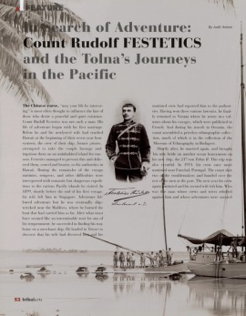 In Search of Adventure: Count Rudolf Festetics and the Tolna’s Journeys in the Pacific