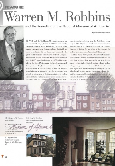 Warren M. Robbins and the Founding of the National Museum of African Art