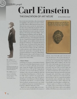 Carl Einstein : ou l'exaltation de l'art Nègre