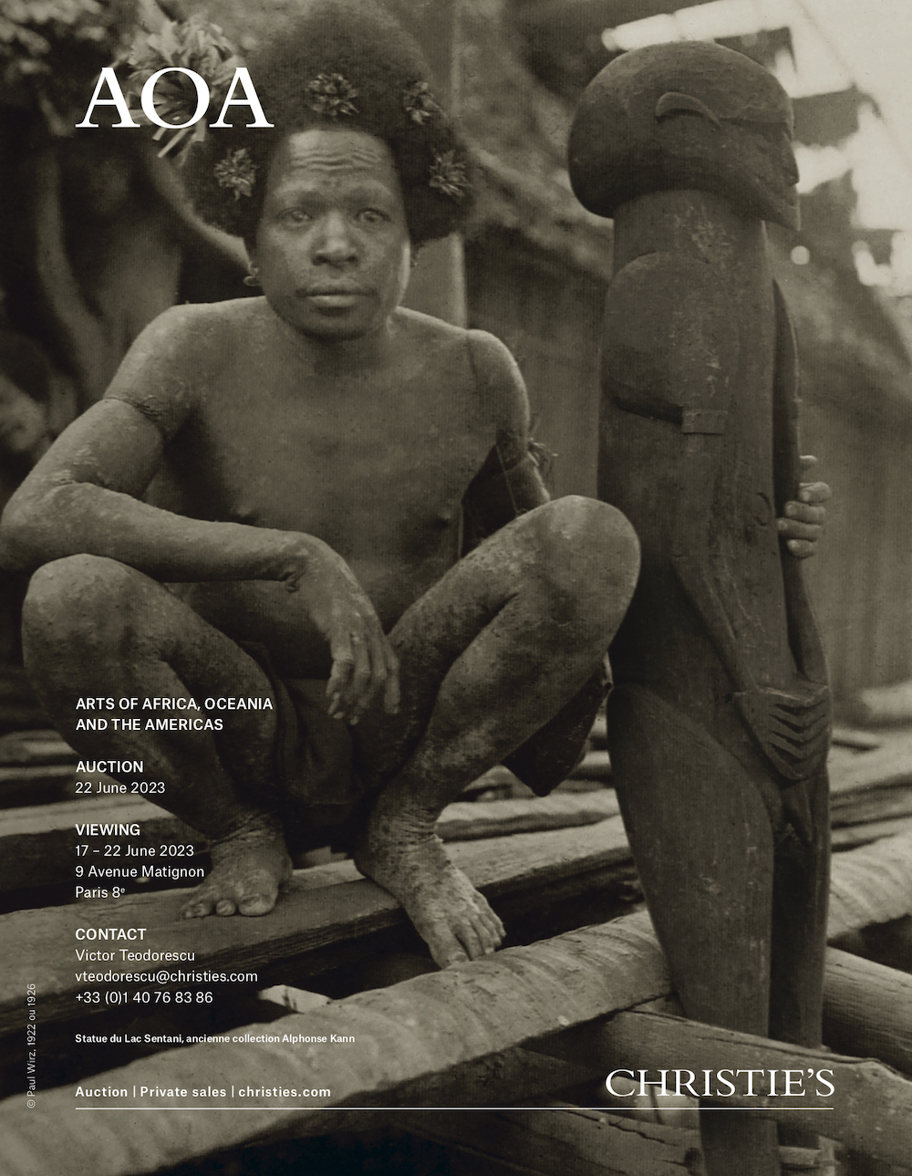 Arts of Africa, Oceania and the Americas, Christie's Paris