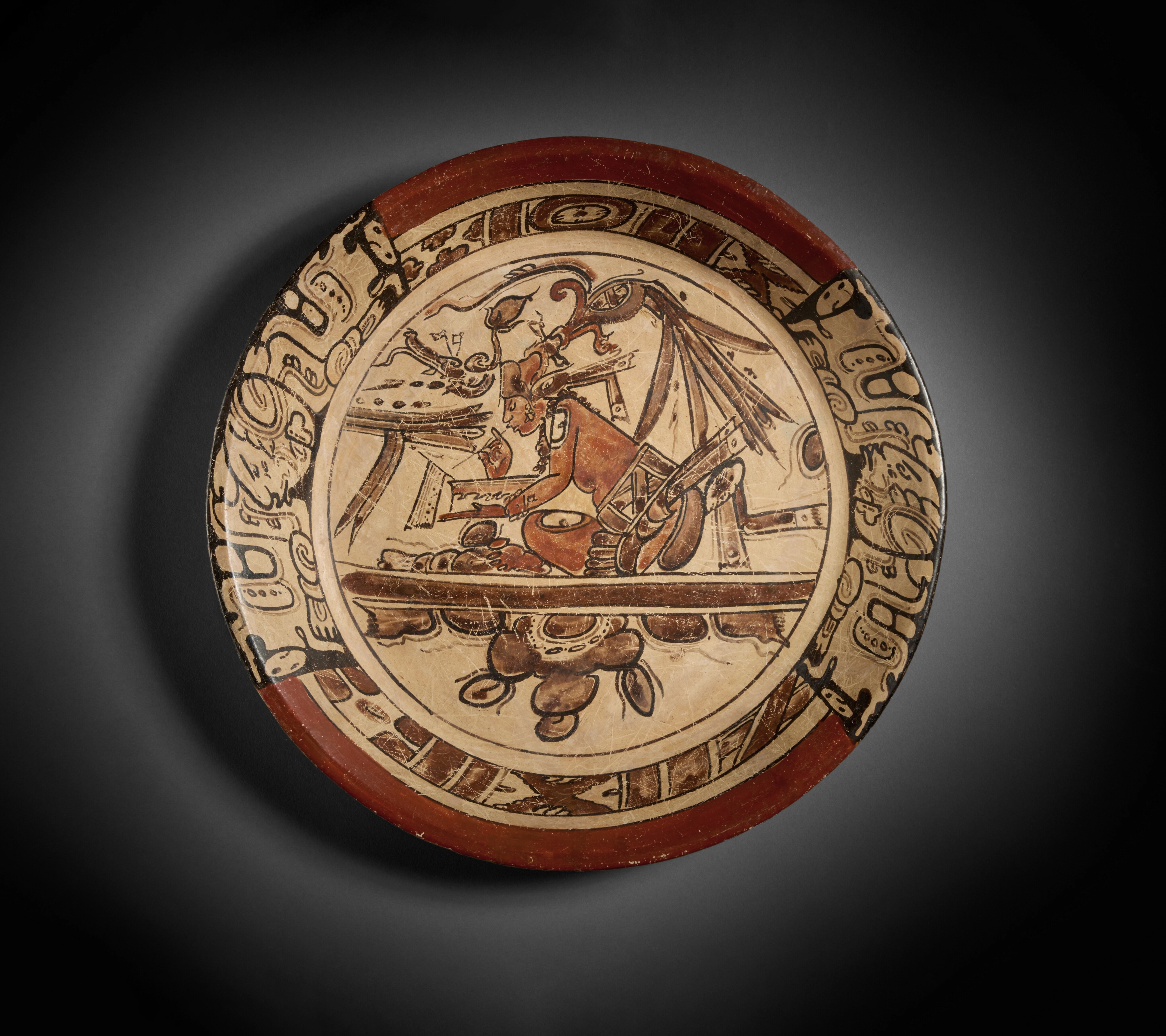 Maya Plate Sotheby's New York