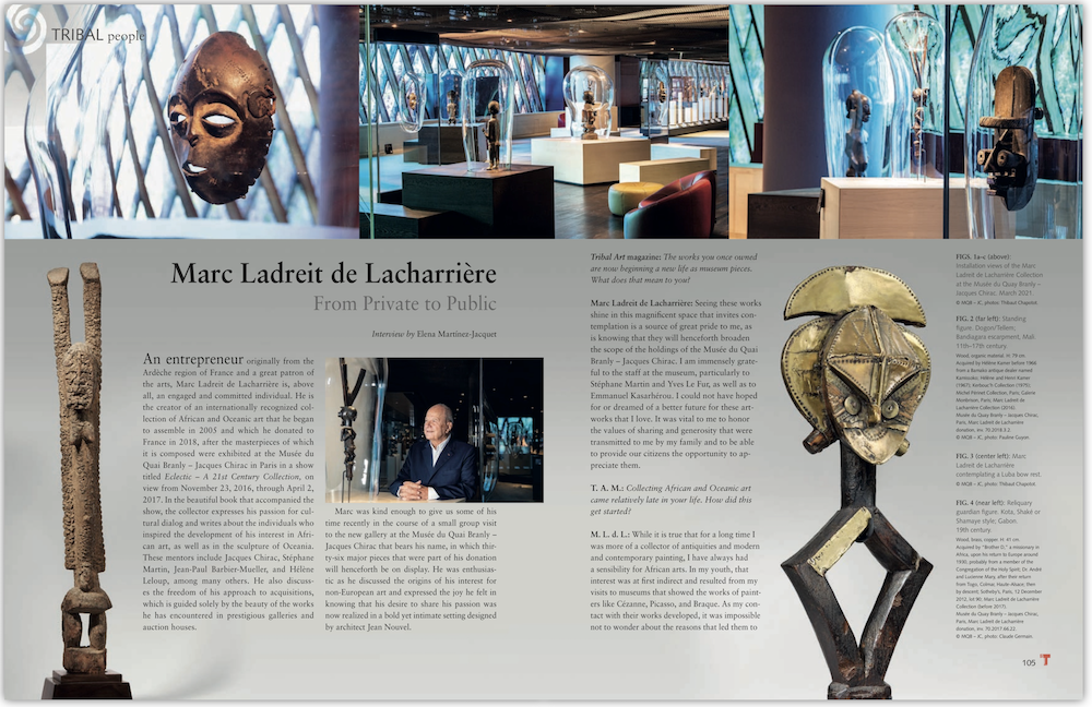 Ladreit de Lacharriere quai Branly masterpieces