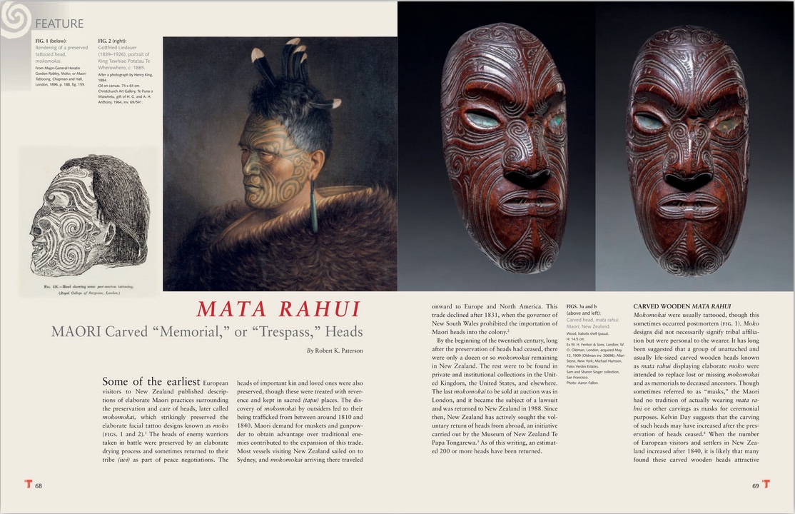 Mata Rahui: Maori Carved “Memorial,” or “Trespass,” Heads 
