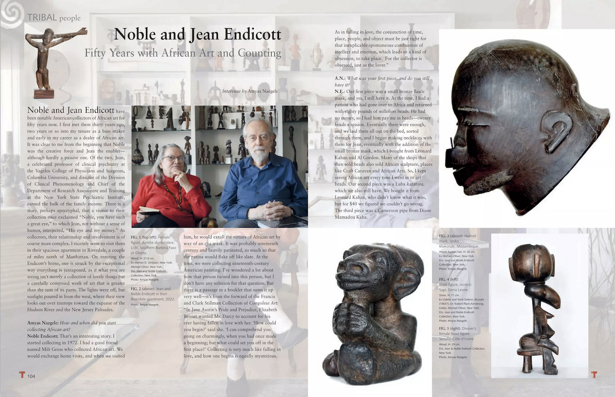 ble and Jean Endicott: Fifty Years with African Art and Counting 