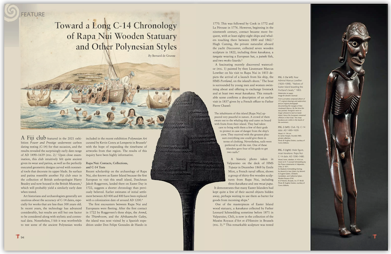         Toward a Long C-14 Chronology of Rapa Nui WoodenStatuary and Other Polynesian Styles - Bernard de Grunne