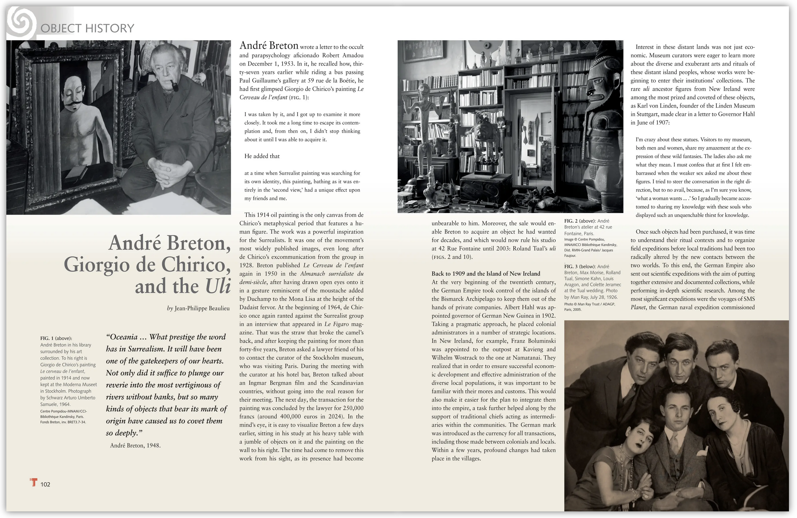 André Breton, Giorgio de Chirico, and the Uli by Jean-Philippe Beaulieu