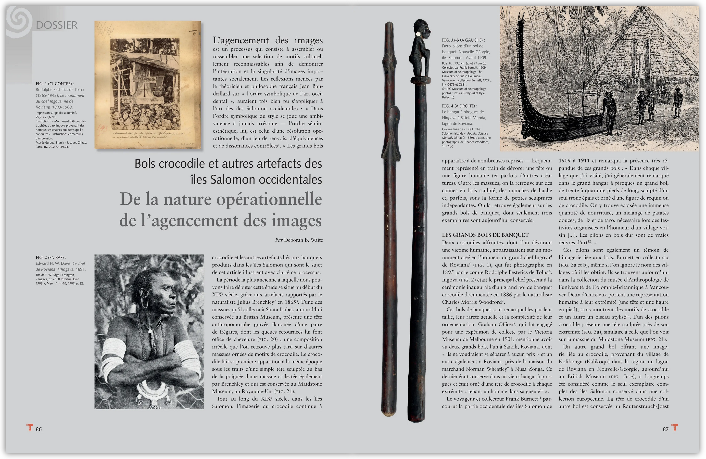     Bols crocodile et autres artefacts des îles Salomon occidentales Par Deborah B. Waite