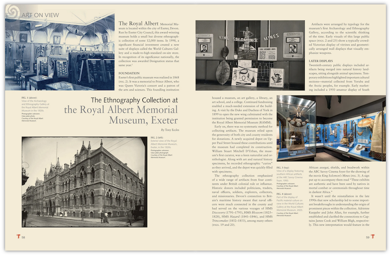 The Ethnography Collection at the Royal Albert Museum, Exeter Tony Eccles T114