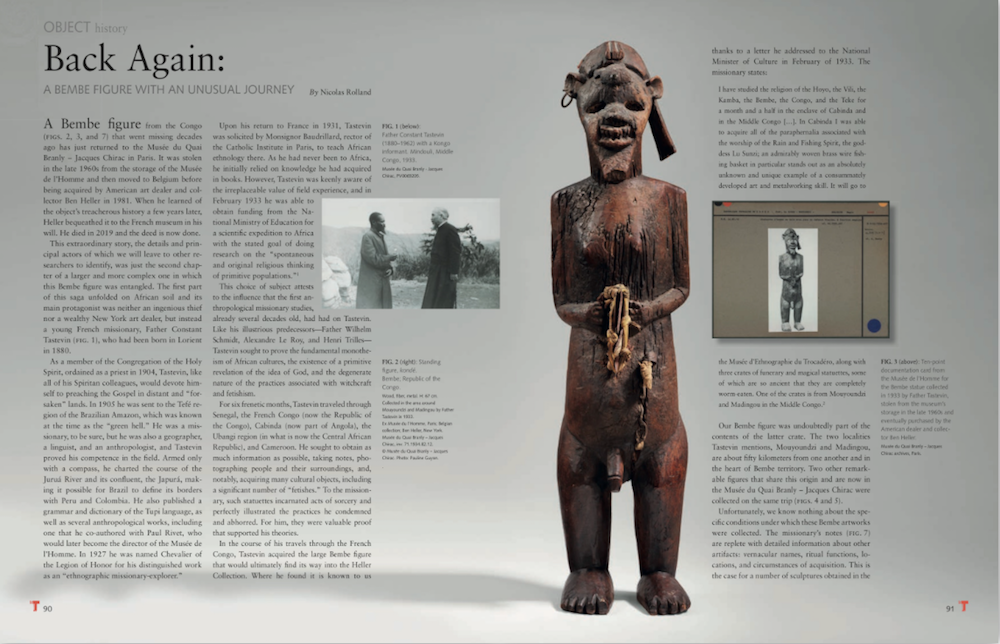 Bembe figure Nicolas Rolland Congo