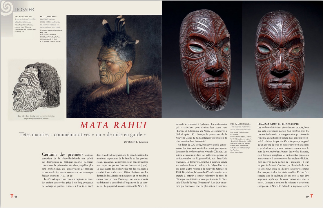 têtes maories mata rahui