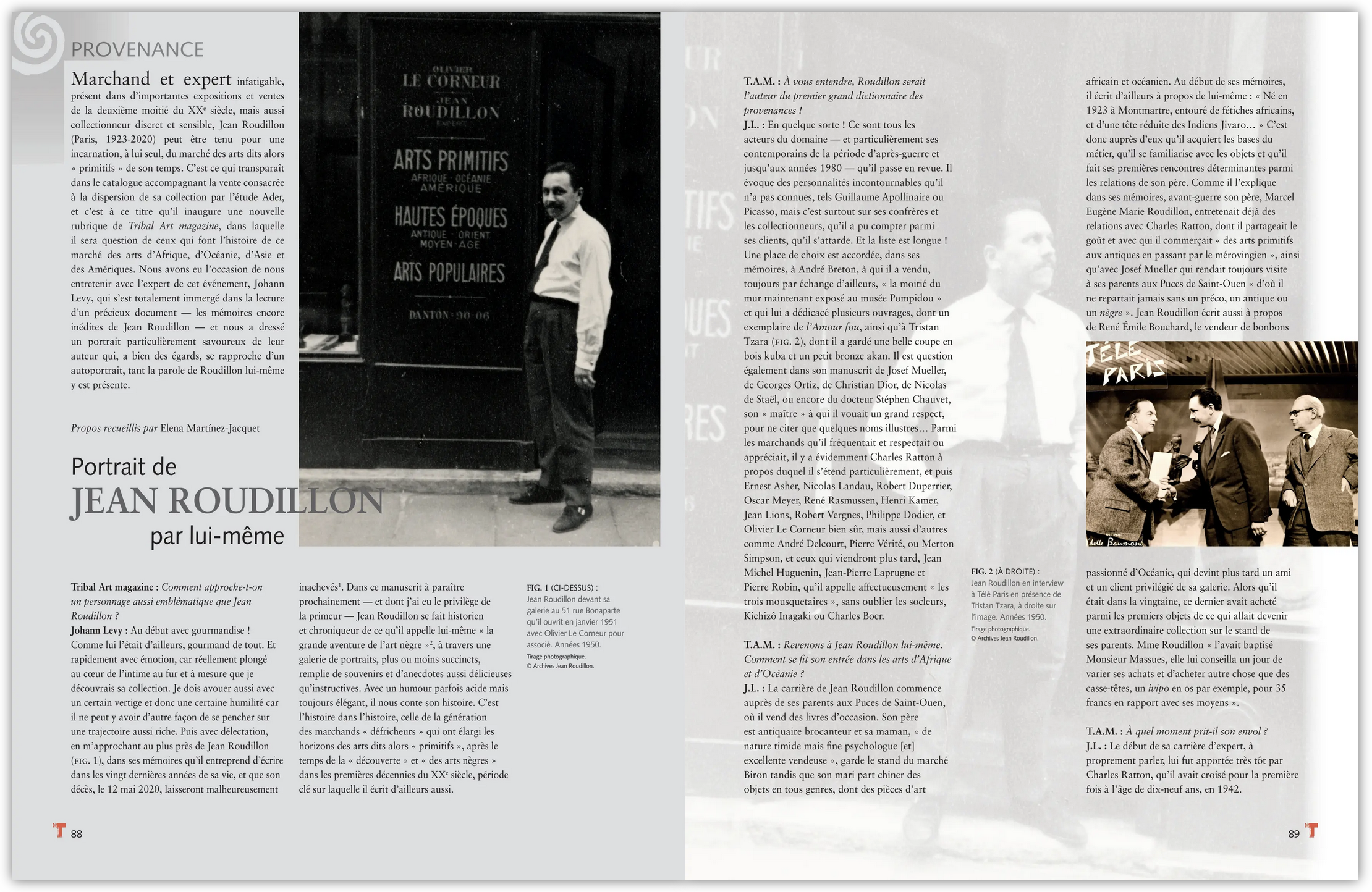 Jean Roudillon par lui-même Par Johann Levy (entretien)