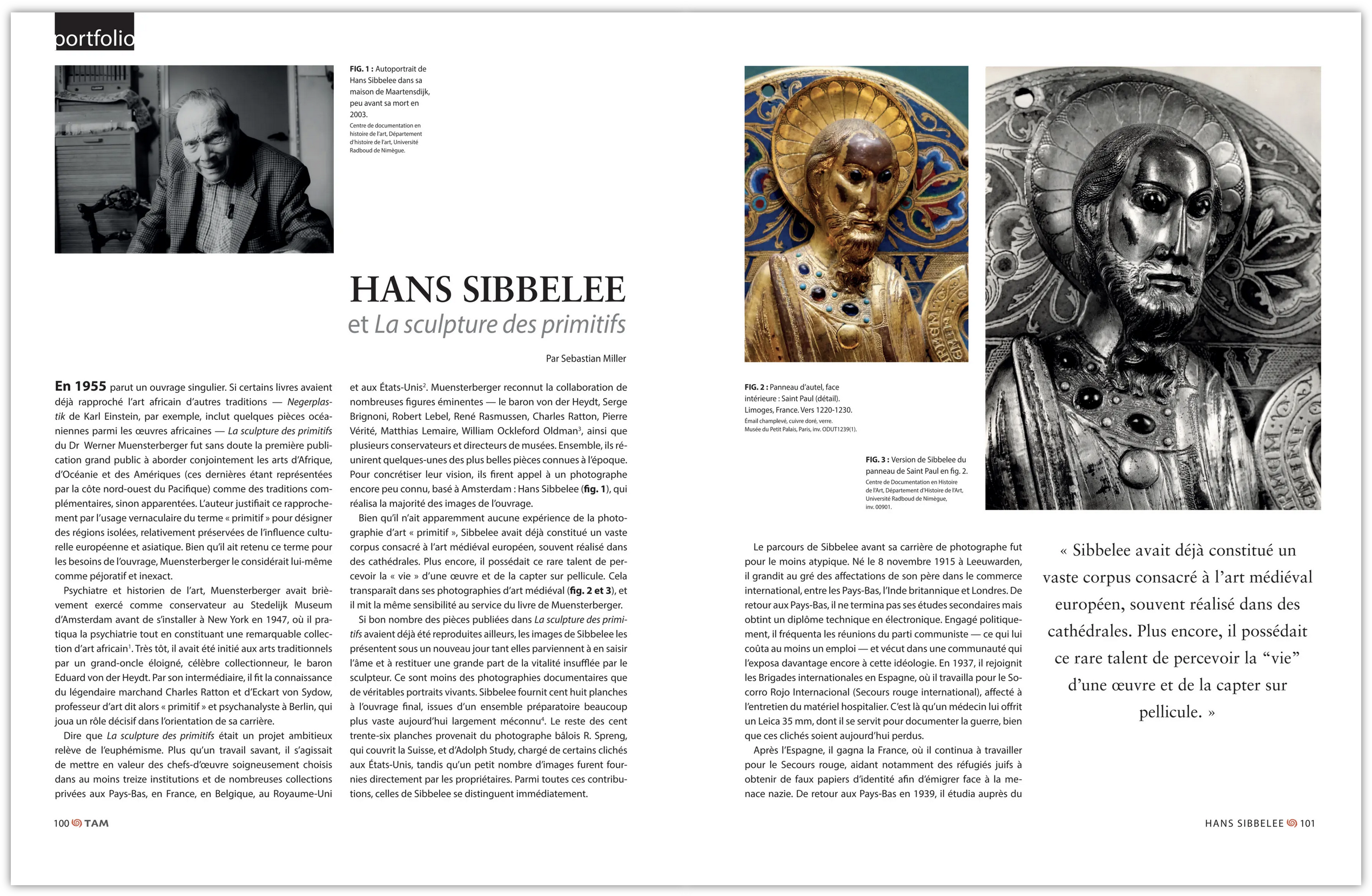 Hans Sibbelee et "La sculpture des primitifs" 