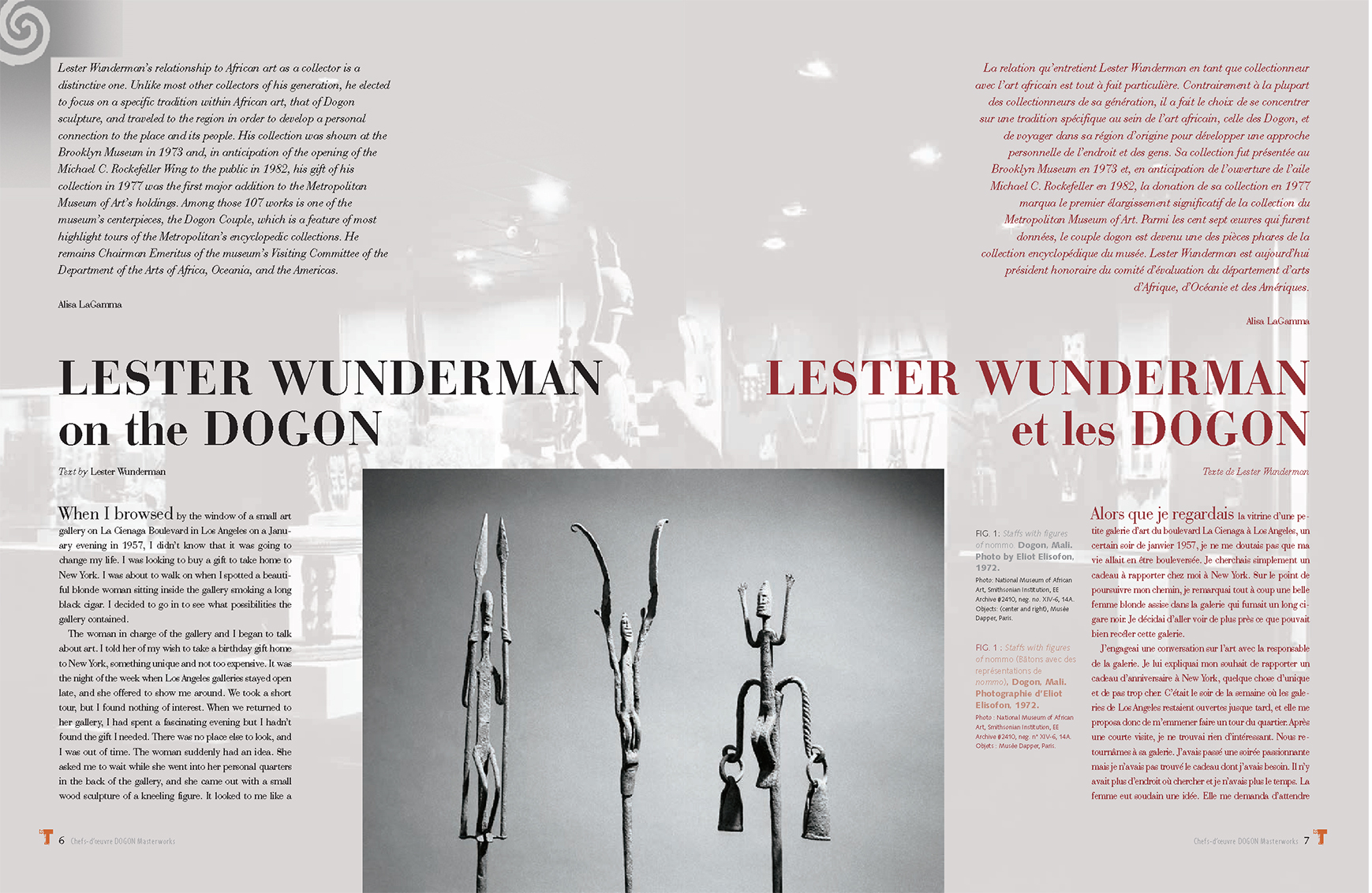 Lester Wunderman, Dogon, Eliot Elisofon